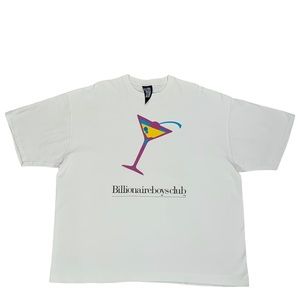 VTG Billionaire Boys Club BBC Martini Glass White Short Sleeve T Shirt Size 2XL